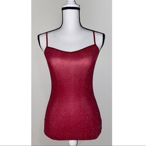 Size XS Red Sparkly Express Tank Top